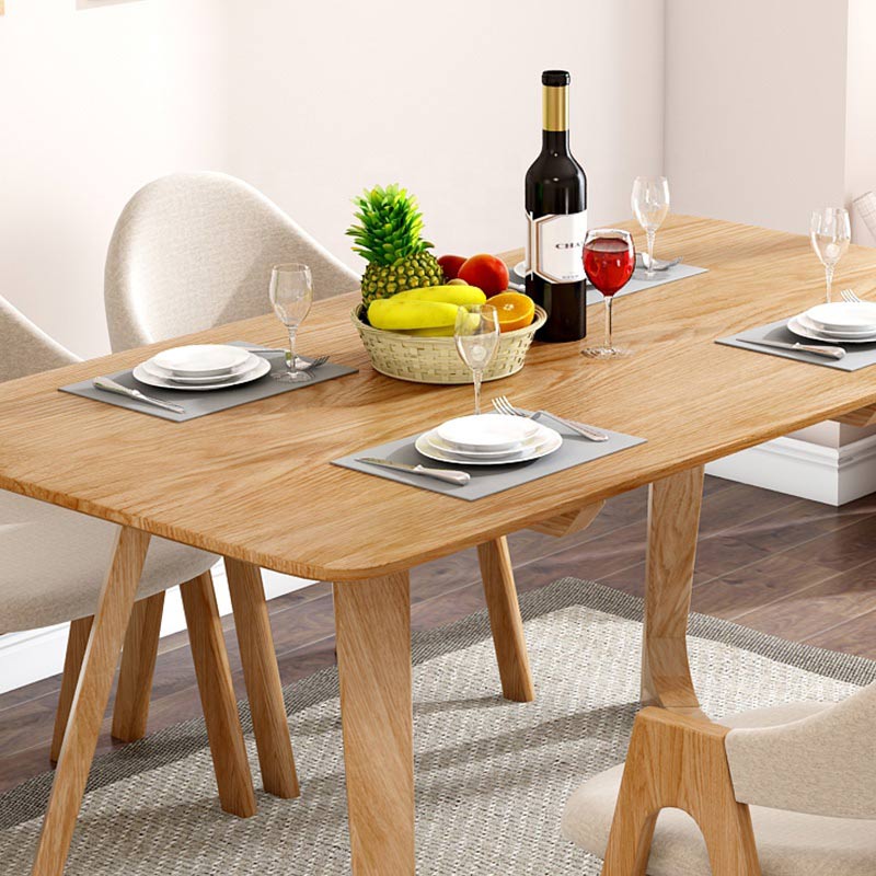 bàn ăn gỗ cao su cao cấp