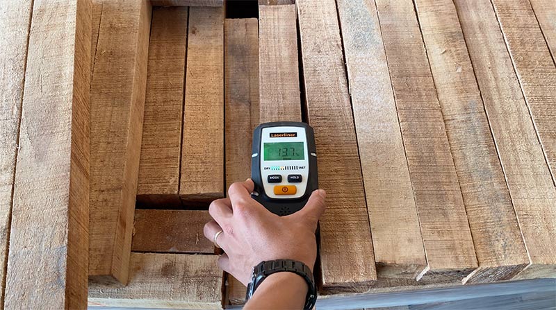 lỗi không đạt độ ẩm trên gỗ cao su xẻ sấy