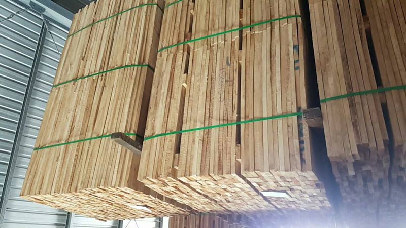 gỗ cao su tròn xẻ sấy