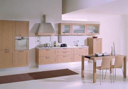 Hình ảnh nội thất gỗ ghép veneer sồi