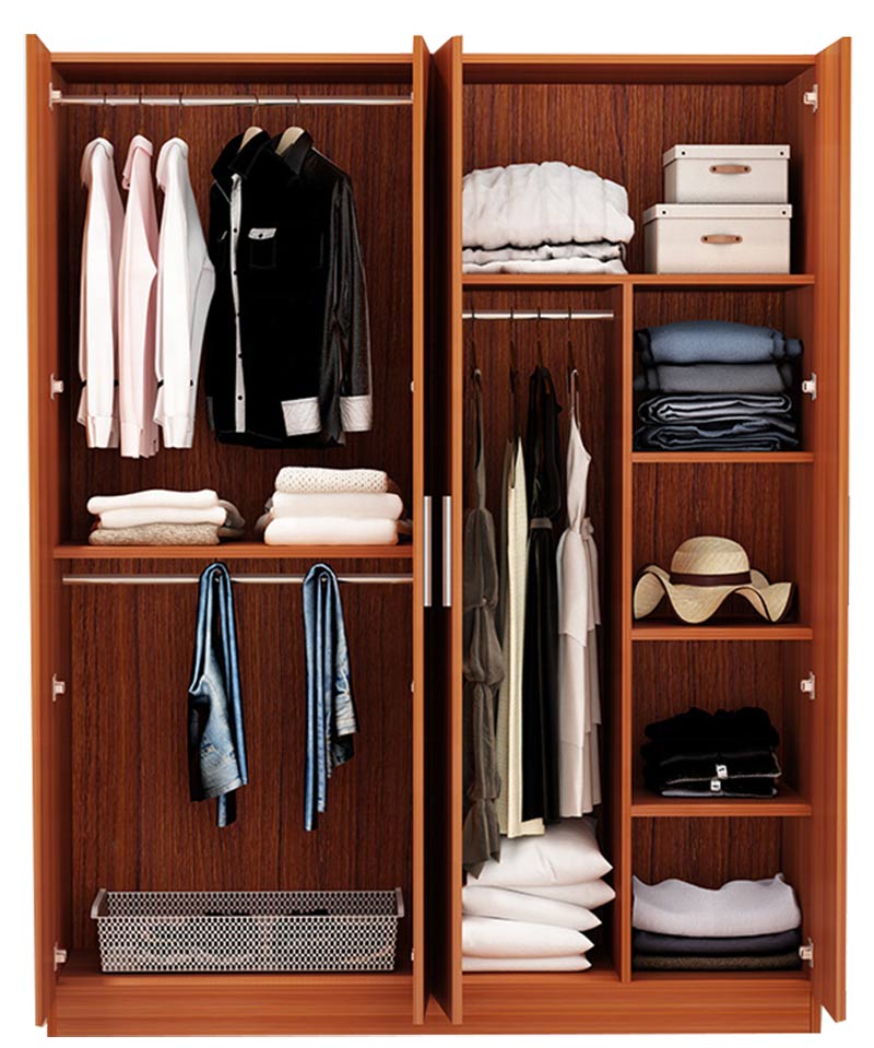 Mẫu 5: Tủ quần áo gỗ cao su