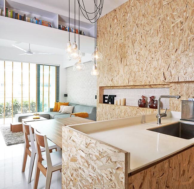 Phong cách nội thất với osb